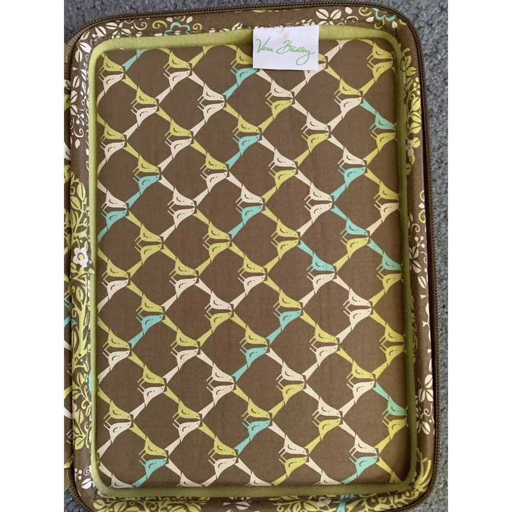 Vera Bradley Sittin' In A Tree Laptop Carry On Hard Shell Briefcase Bag